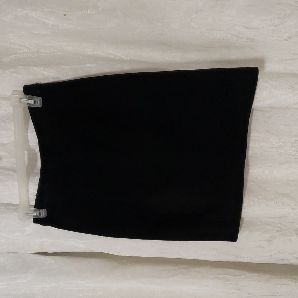 Leather suede black skirt size 7/8